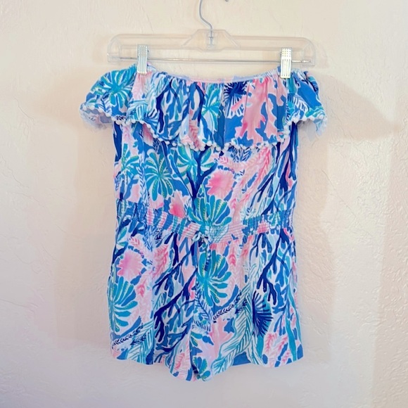 Lilly Pulitzer Leonie Romper Childrens XL - Picture 1 of 5